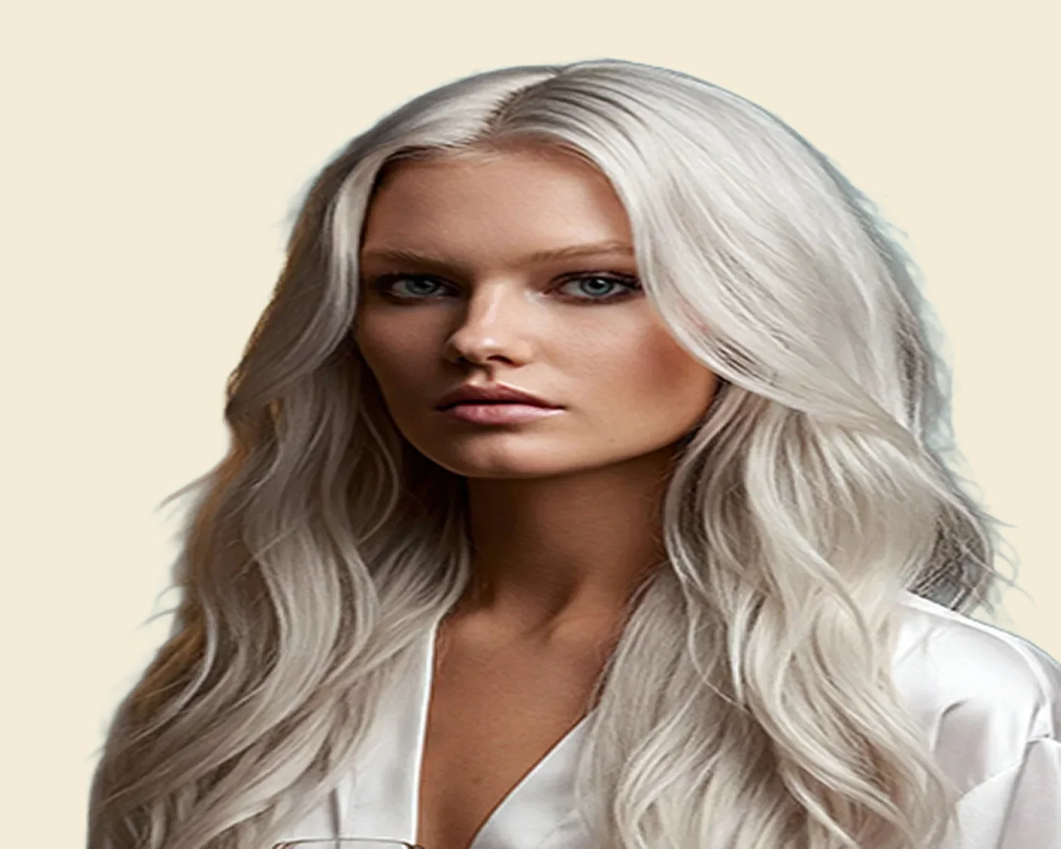 Cool ash blonde balayage with icy blonde dimension and seamless blending in Winter Springs Florida