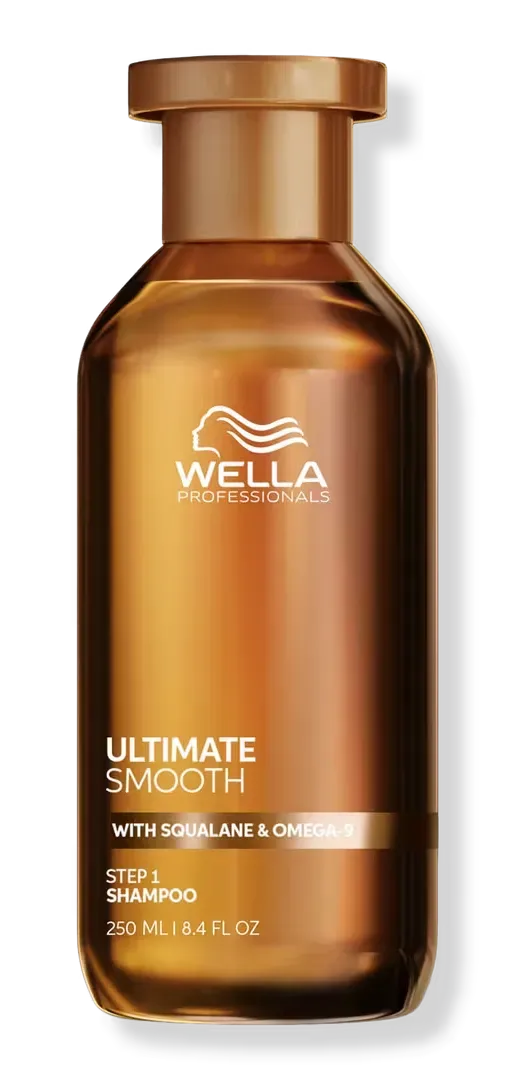 Shop 6 Wella Ultimate Smooth Shampoo with Squalane and Omega-9 for frizz-free, smooth hair.